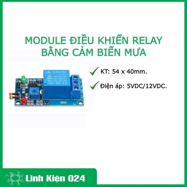 MODULE ĐIỀU KHIỂN RELAY BẰNG CẢM BIẾN MƯA (K4C2)