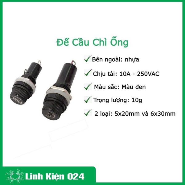 Đế Cầu Chì Ống