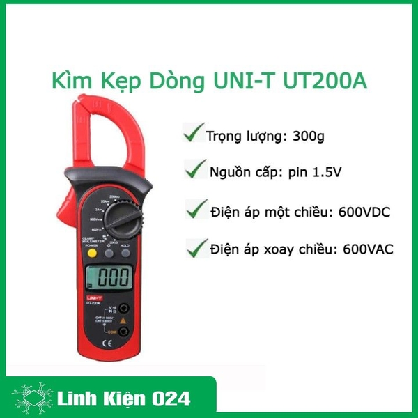 Kìm Kẹp Dòng UNI-T UT200A ( BH : 3 tháng )