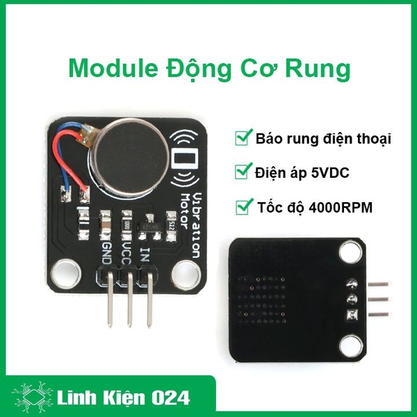 Module Động Cơ Rung Điện Thoại 3-5VDC Báo Rung ( K2K20)