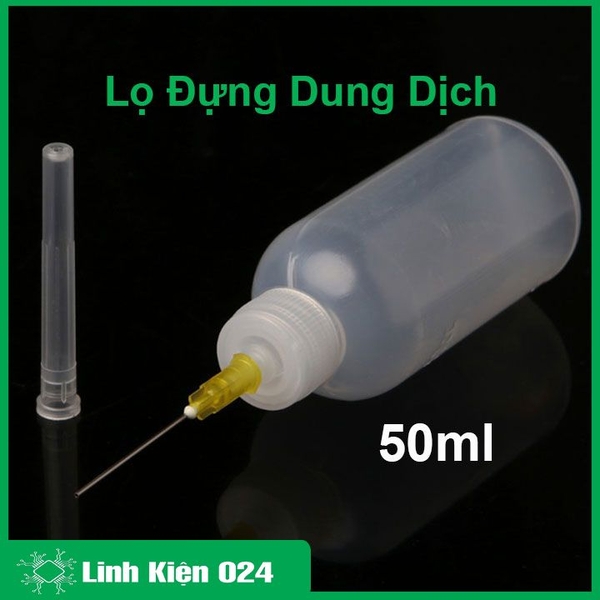 Lọ Đựng Dung Dịch 50Ml Kèm Kim Tiêm Tiện Lợi