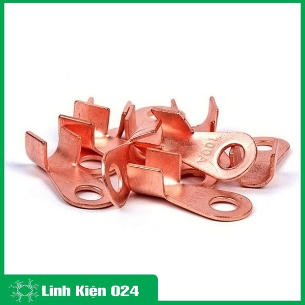 Đầu Cos Dây Điện Đồng Đỏ OT 5A-100A, Đầu Cốt Bấm Dây Điện, Cos Xe Nối Bình Acquy Xe Đạp, Xe Máy, Loa Âm Thanh