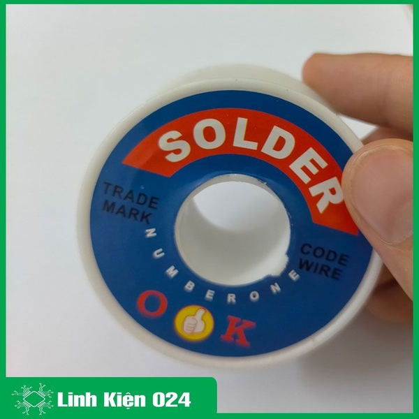 Thiếc Oke Hàng Chính Hãng 0.8mm 63/37 Cuộn 50g