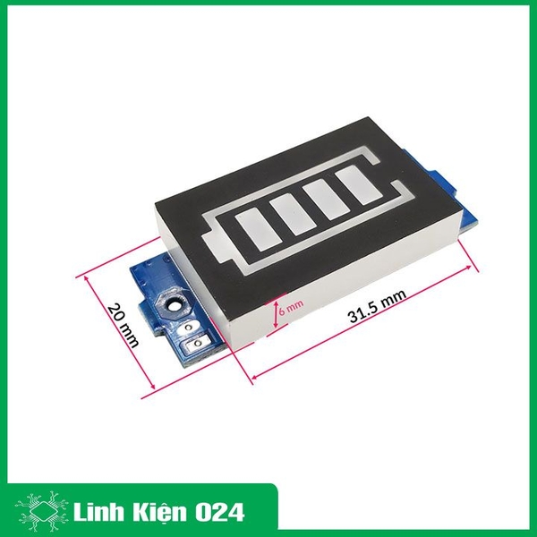 Module Hiển Thị Báo Nguồn Pin 1S 3.7-4.2V (K2I7)