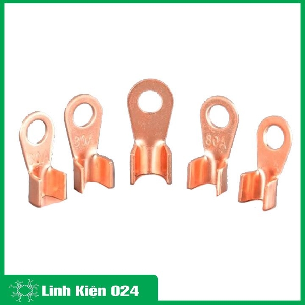 Đầu Cos Dây Điện Đồng Đỏ OT 5A-100A, Đầu Cốt Bấm Dây Điện, Cos Xe Nối Bình Acquy Xe Đạp, Xe Máy, Loa Âm Thanh