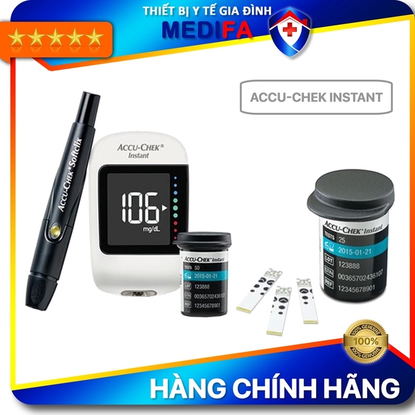 [COMBO] Máy Đo Đường Huyết ACCU-CHEK Instant (MMOL/L) & 25 Que Thử