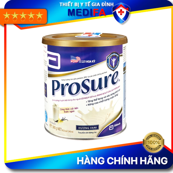 [COMBO] 2 Hộp Sữa Prosure Abbott Hương Vani 380g