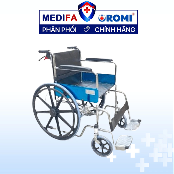 Xe Lăn Ghế Da Vành Đúc Có Phanh Oromi ALK901L-46 (SYIV100-GSR02)