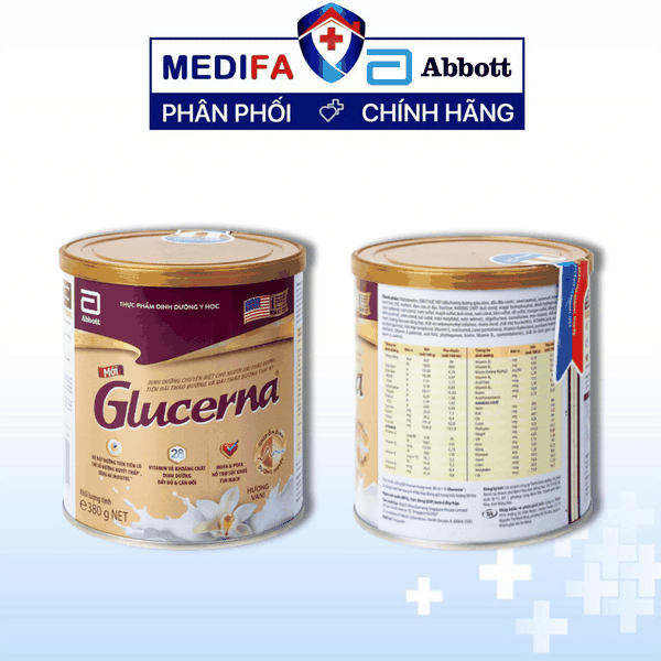 [COMBO] 2 Lon Sữa bột Glucerna hương Vani 380g