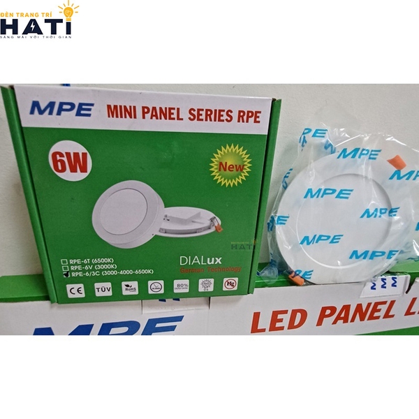Đèn Panel MPE RPE lắp nổi/lắp âm 6w-9w-12w-18w-24w