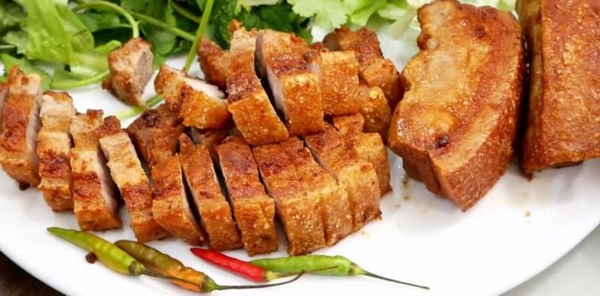 cách làm thịt rán giòn bì