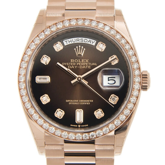 rolex day date factory diamond bezel