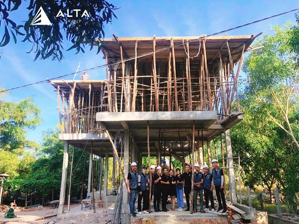 Cập nhật công tác đổ sàn mái - Huynh Gia's House