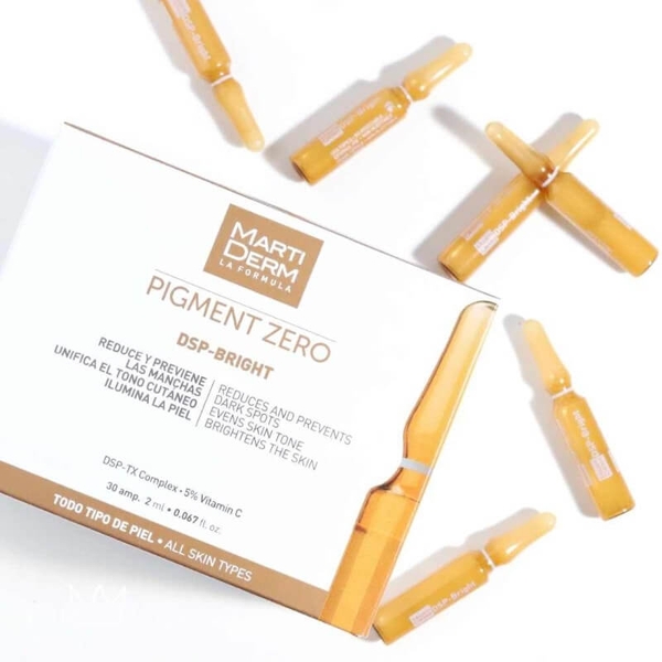 Ampoule MartiDerm Pigment Zero DSP-Bright điều trị tình trạng tăng sắc tố trên da hiệu quả