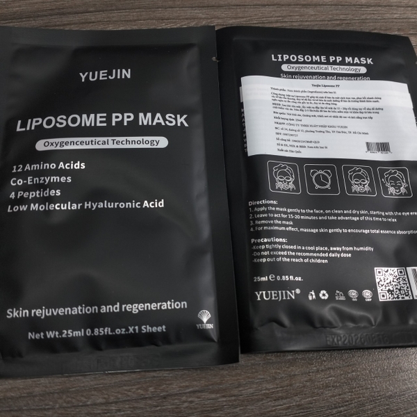 2 Mặt Nạ Yuejin Liposome PP Mask 25ml | Mỹ Phẩm Mega