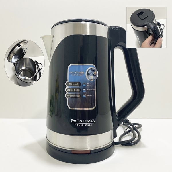 Ấm siêu tốc Thái Lan Pacathaya Elrectric Kettle 2L