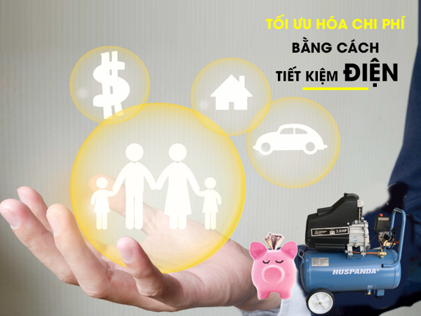 Máy Nén Khí Có Dầu Huspanda 1.5Hp 30L HCD-950