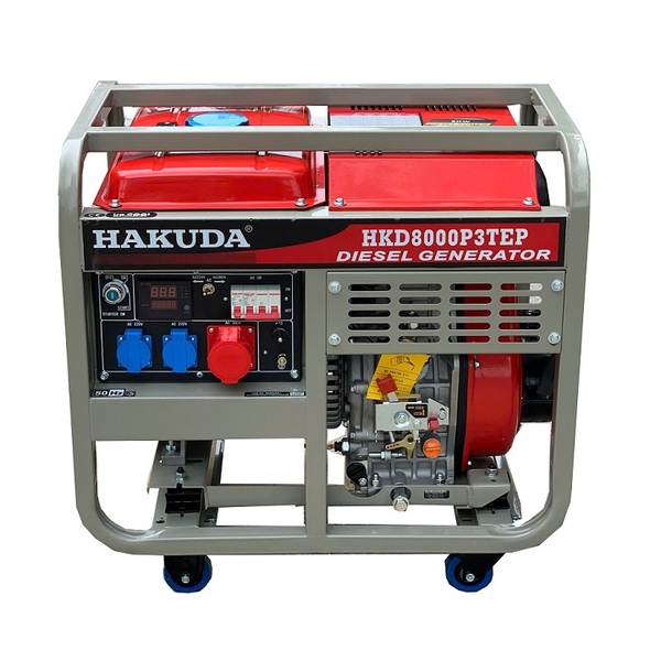 Máy Phát Điện Chạy Dầu 8KW Hakuda HKD8000P3TEP 3 Pha