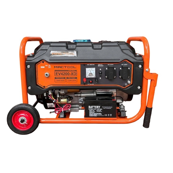 Máy Phát Điện Chạy Xăng 4KVA Mactool EV4200-XD Có Đề