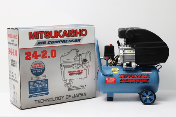 Máy Nén Khí Có Dầu Liền Trục Mitsukaisho 2HP 24L