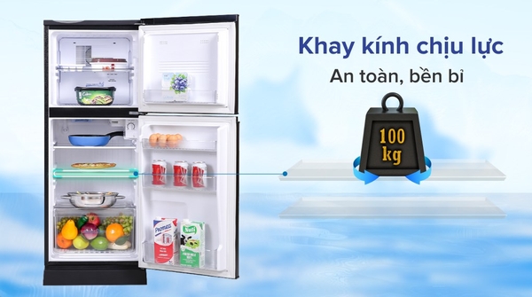 4,090k Tủ lạnh Aqua 130 lít AQR-T150FA(BS)