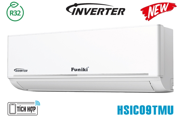 Giá Giảm Sốc: 7.300k Điều hòa Funiki 9000 BTU wifi 1 chiều inverter HSIC09TMU