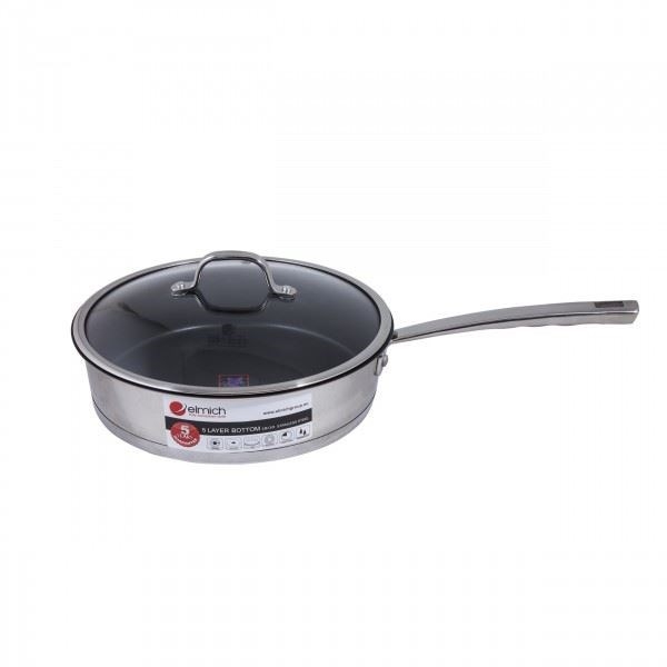 Chảo chống dính inox 304 Elmich Zeus 28cm EL0978