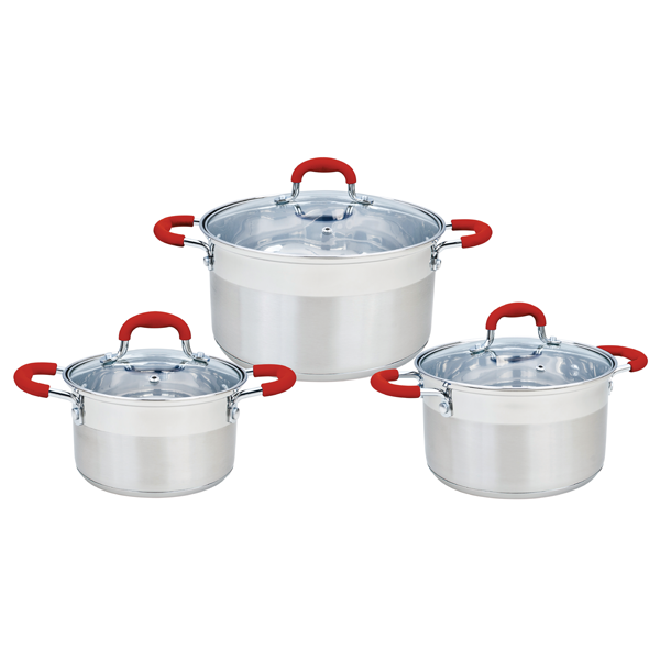 Bộ nồi Inox Smartcook 3 chiếc cỡ 16cm, 20cm, 24cm-SM3335