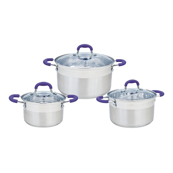 Bộ nồi Inox Smartcook 3 chiếc cỡ 16cm, 20cm, 24cm-SM3331