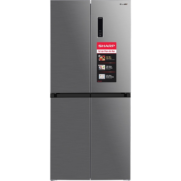 11.100k Tủ lạnh Sharp Inverter 420 Lít SJ-FX420V-SL 4 Cánh