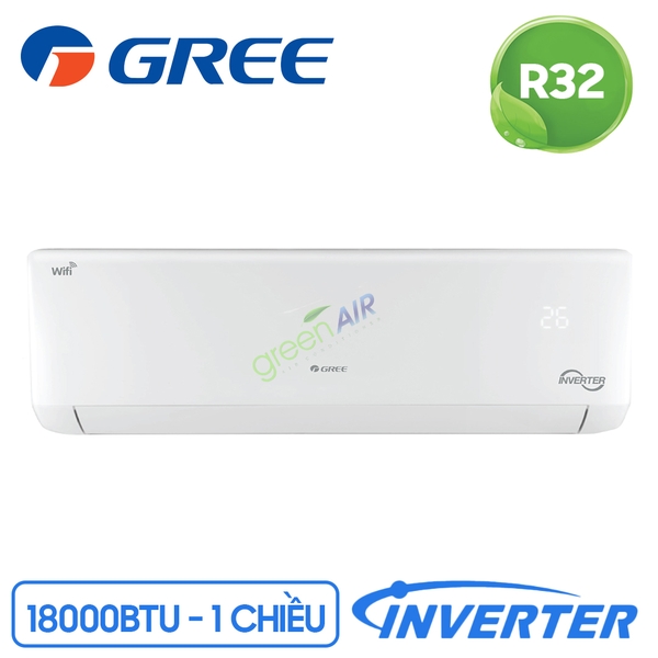 Điều Hòa Gree 18000Btu 1 Chiều Inverter Wifi GWC18BD-K6DNA1B