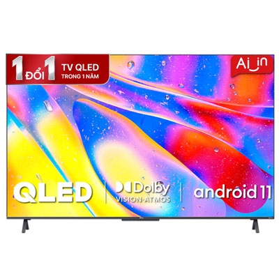 8,900k Android Tivi QLED TCL 4K 50 inch 50C725 (Model 2021)