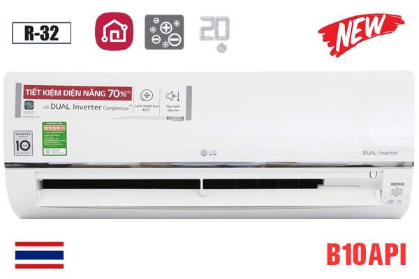 Giá Giảm Sốc: 9.450k Điều hòa LG 9000 BTU inverter 2 chiều B10API