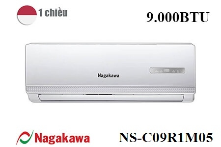 Giá Giảm Sốc: 4.600k Điều hòa 1 chiều Nagakawa 9000 Btu/h NS-C09R1M05