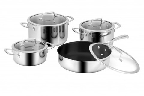 Bộ nồi 3 lớp Inox 304 MC1801-Luxury