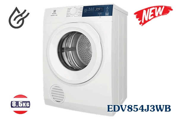 8.600k- Máy sấy thông hơi Electrolux 8.5 kg EDV854J3WB