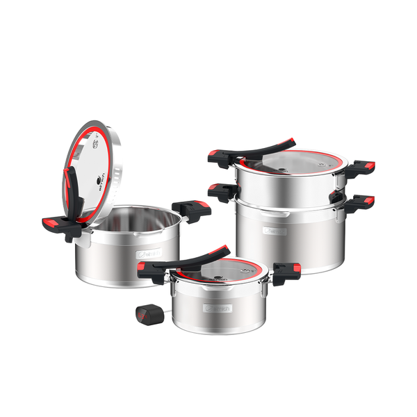 Bộ nồi Inox liền khối Elmich Milano EL-8091 size 16, 20, nồi hấp 22cm