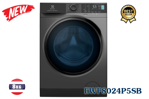 7,190k Máy giặt Electrolux Inverter 8 kg EWF8024P5SB
