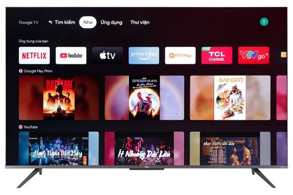 TVAG8090 Google Tivi QLED TCL 4K 55 inch 55Q636