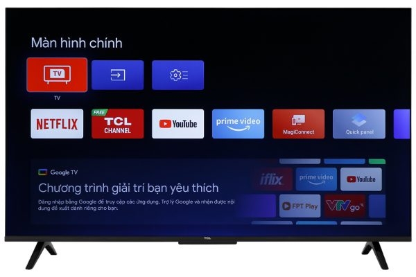 TVTP5650 Google Tivi TCL 4K 43 inch 43P635