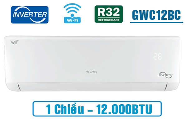 Điều Hòa Gree 12000Btu 1 Chiều Inverter Wifi GWC12BC-K6DNA1B
