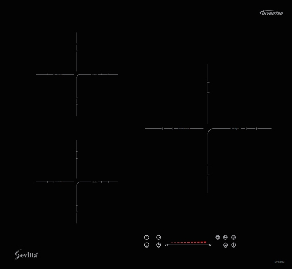 -Bếp từ âm 3 vùng nấu Sevilla SV-637II (SV-637 II)