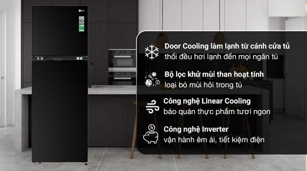 8,290k Tủ lạnh LG Inverter 335 lít GN-M332BL