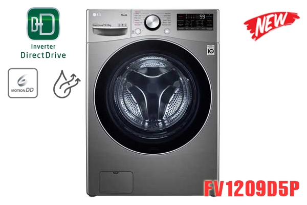 Máy giặt sấy LG inverter 9kg FV1209D5P