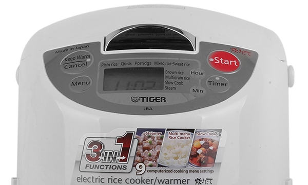 2.505k Nồi cơm điện Tiger JBAA10W (JBA-A 10 W) - Nồi điện tử, 1.0 lit, 641W