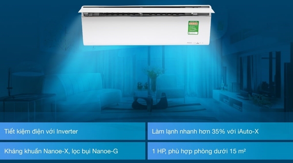 Điều Hòa Panasonic 18000Btu 1 Chiều Inverter CU/CS-VU18UKH-8 Gas R32