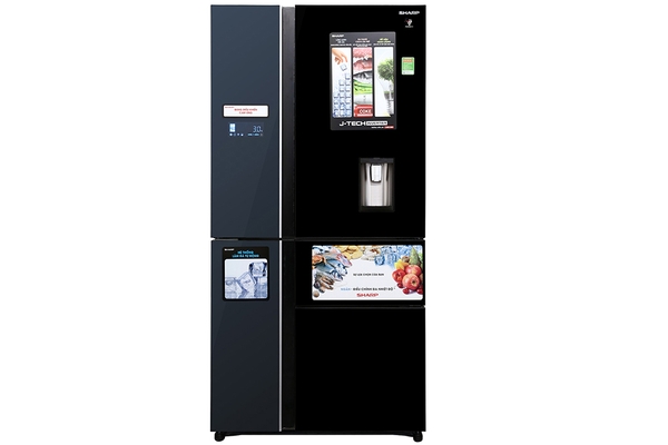 Tủ lạnh 5 cánh SBS Sharp SJ-F5X75VGW-BK 758 lít