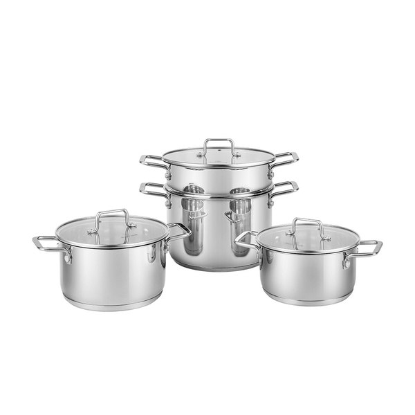 Bộ nồi Inox Smartcook SM - 2303M size 16,20,24 xửng hấp 3 tầng 20,22,24cm