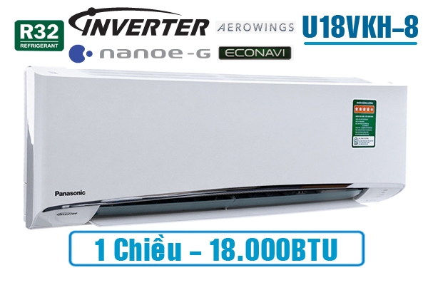 Điều hòa Panasonic 18.000BTU 1 chiều inverter U18VKH-8