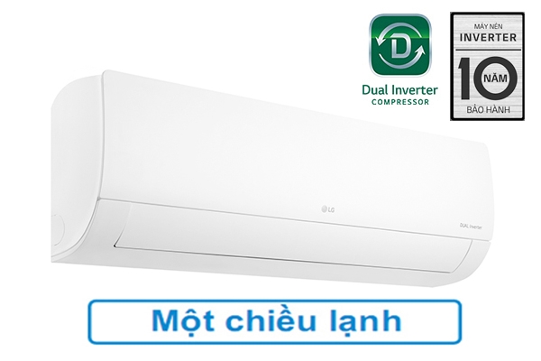 Giá Giảm Sốc: 9.650k Điều hòa LG 9.000BTU 1 chiều inverter V10APFP